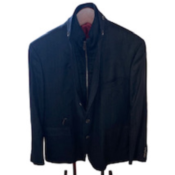 RIVIERA RED Boston Hybrid Zip out Wool Blazer size 48R - Picture 2 of 12